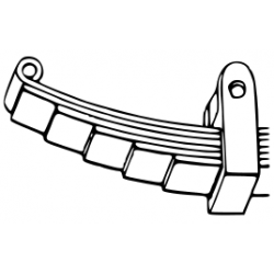 Ressort Avant 10 lames pour...