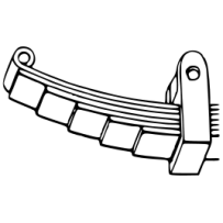 Ressort Avant 10 lames pour Renault Gamme G