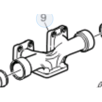 Collecteur d'échappement centrale pour Volvo Fh