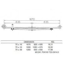 Lames de ressort arrière pour Iveco Eurocargo