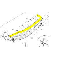 LAME DE RESSORT n° 1 de la partie supérieur pour Renault Trucks Kérax