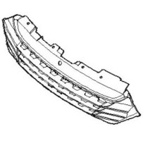 Calandre Grille, sous capot, entre phares, pour Iveco Daily
