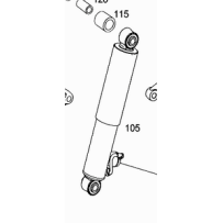 Amortisseur avant pour Mercedes Benz Actros