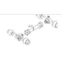 Arbre de transmission L830-940 MM pour Iveco Eurotrakker