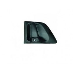 Poignée de porte, droite, avec cylindre de fermeture