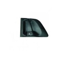 Poignée de porte, droite, avec cylindre de fermeture