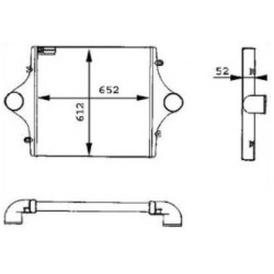 Radiateur d'air / Intercooler pour Man
