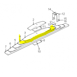 Lame N°4 arrière pour DAF CF