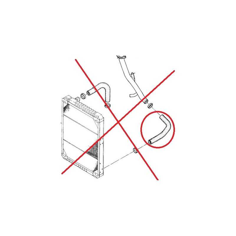 Durite Inférieure de radiateur d'eau, pour Renault