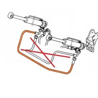 Flexible 17 (long), liaison entre vérin basculement cabine, pour Renault