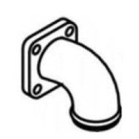 Tube Coudé d'échappement en sortie de Turbo, pour Renault