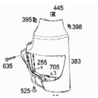 Pare-chocs, gauche pour Mercedes-Benz Actros 4, Antos 963 Arocs 964