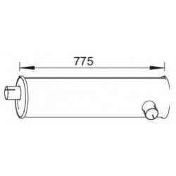 Silencieux échappement pour...