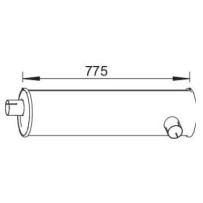 Silencieux d'échappement pour Renault B110 - 5000397268