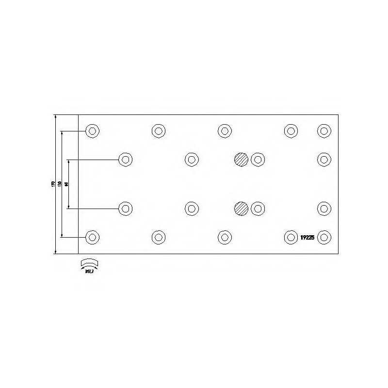 JEU GARNIT.FREIN pour Iveco Unic