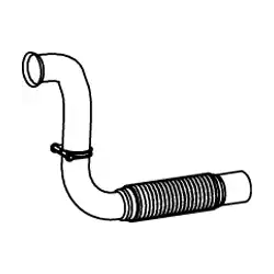 Tuyau d'échappement avant...