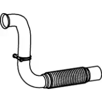 Tuyau d'échappement avant pour Mercedes Benz Atego