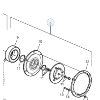Embrayage de compresseur ( accessoires ) pour Volvo Fl6