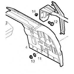 Aile arrière sur cabine gauche pour Iveco Tector