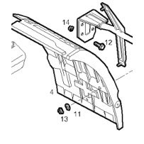 Aile arrière sur cabine gauche pour Iveco Tector
