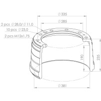 Tambour de frein POUR IVECO UNIC