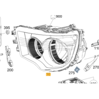 PHARE GAUCHE(SANS MOTEUR REGLAGE HAUTEUR) pour Mercedes Benz Arocs