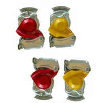 Pack mains d'accouplement rouge/jaune tracteur/ semi-remorque