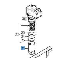 Poussoir de pompe injecteur pour DAF CF