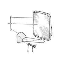 Rétroviseur D/G largeur hors tout 2100 pour Renault B