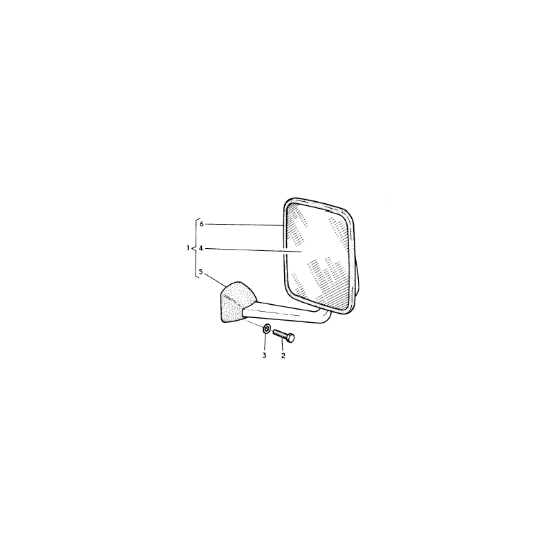 Rétroviseur D/G largeur hors tout 2100 pour Renault B