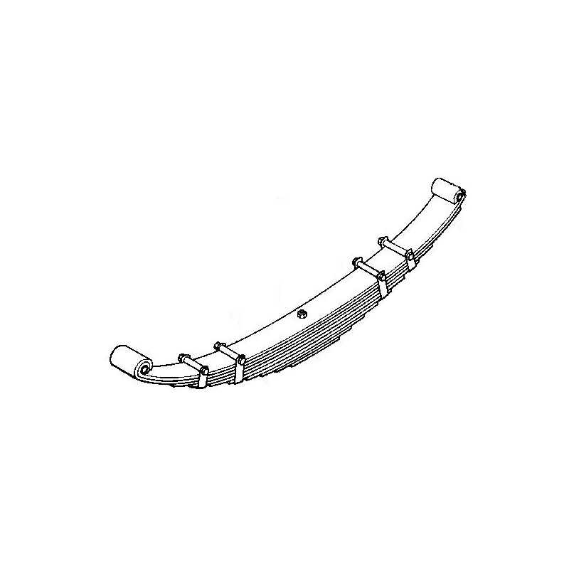 Ressort de suspension avant, Empilage de 10 lames, pour Renault