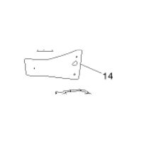 Coin de pare chocs gauche pour  Renault Trucks K