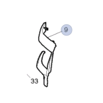 Panneau habillage autour du phare  droit pour RENAULT TRUCK K