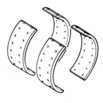 Jeu segments de frein pour Renault, 5001859280