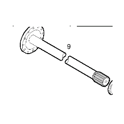 ARBRE DE ROUE Arrière droit...