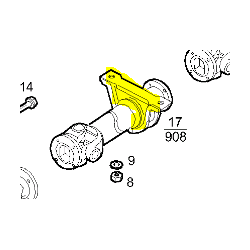 Palier central sur arbre fixe, D Int. 45mm, pour Iveco Daily 42538439