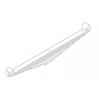 Ressort à lames (empilage de 8 éléments) Arrière pour Man 81434026527