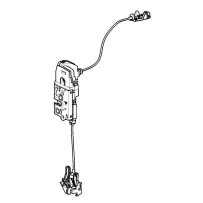 Ensemble serrure avec console, loquet et câbles, côté droit, pour Renault 7484552354 - 7424121700