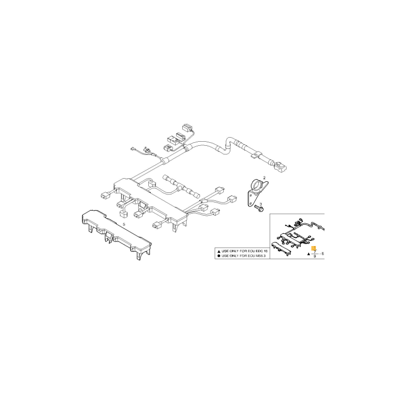 JEU DE CABLES INJECTEUR MOTEUR POUR IVECO 504081086
