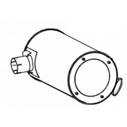 Silencieux d'échappement pour Iveco Stralis - 41019045