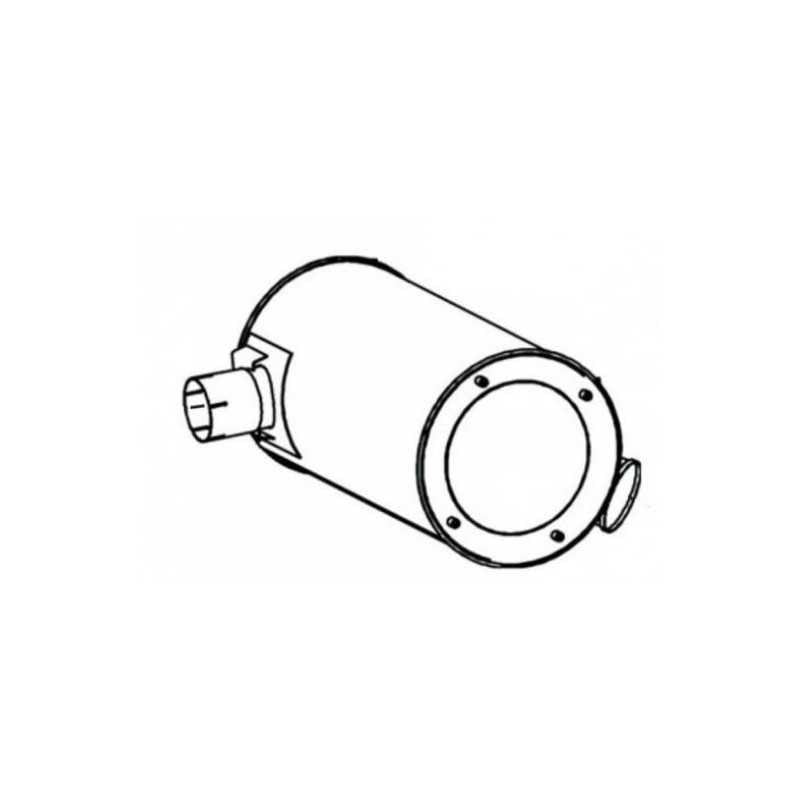 Silencieux d'échappement pour Iveco Stralis - 41019045