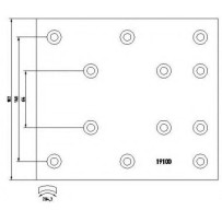 Jeu de Garnitures de frein pour Iveco 2991806 - 2991756