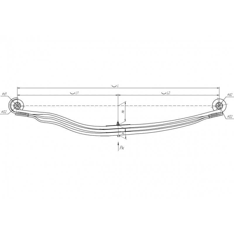 Lames de ressort avant pour Volvo FH 257944