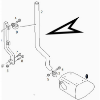 Tuyaux d'échappement pour Man F2000 81152045850