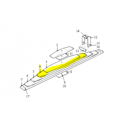 Lame N° 3 pour DAF CF 1672081