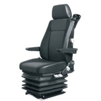 Siège Gauche, pneumatique, lombaires mécanique, Noir