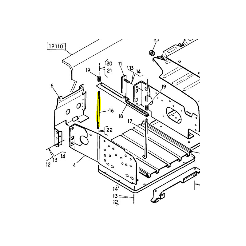 Tirant arrière de batterie pour Renault Truck Premium 5000748297