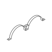 Console supèrieure échappement pour Iveco Eurotrakker 41012236