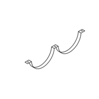 Console Inférieure Arrière échappement pour Iveco Eurotrakker 41012232