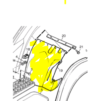 Pare boue avant gauche  pour Volvo FL7  1592360
